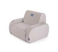Chicco Twist Poltroncina per Bambini Trasformabile in Chaise Longue e Divanetto, Sedia per Bambini con 3 Configurazioni, Comoda e Leggera, Si Trasforma con 1 Gesto - Per Bambini 12+ Mesi, Grigio