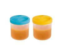 Chicco Vasetti Thermos Porta Pappa, Contenitori pappa ermetici, Anti-goccia, Per la conservazione e il trasporto delle Pappe, Compatibili con il Thermos Portabiberon e Vivande Chicco, 6 mesi+, 2 pezzi