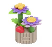 Chicco Vaso di Fiori Giocattolo per Bambini Margherita - Set 14 Pezzi da Costruire in Tessuto e Legno - Gioco Educativo Montessori per Motricità Fine e Cameretta - Regalo Nascita e Compleanno Neonati