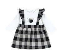 Chicco Vestito A Maniche Lunghe, Vestito Casual Bimba 0-24, Bianco, 12 Mesi