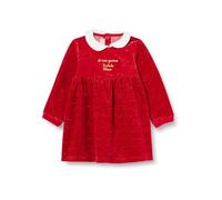 Chicco, Vestito Natale a Maniche Lunghe, Bimba 0-24, Rosso (832), 9 Mesi