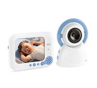 Chicco Video Baby Monitor Deluxe, Sechermo da 3,5 Pollici, Bianco/Azzurro