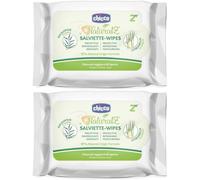 Chicco Zanza Salviette Naturale 2x20x20 ml