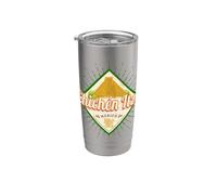 Chichen Itza in Messico retro maya vintage Yucatan souvenir Bicchiere termico in acciaio inox doppia parete