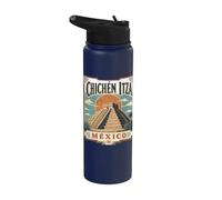 Chichén Itzá México El Castillo Tempio di Kukulcán Stainless Steel Insulated Water Bottle