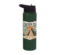 Chichén Itzá México El Castillo Tempio di Kukulcán Stainless Steel Insulated Water Bottle