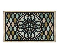 CHICHIC Zerbino di benvenuto, 43 x 76 cm, tappetino per porta di ingresso, per esterni per ingresso di casa, ingresso esterno, tappeto per ingresso, resistente, retro in gomma antiscivolo, a basso