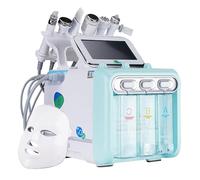 chichigo 7 in 1 Eau Oxygène Hydrafacial Machine Soins du Visage ÉquipementProfessionnel Peau Rajeunissement Petit Bulle Dispositif pour Le Nettoyage en Profondeur,Blue
