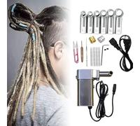 chichigo Macchina per fare i dreadlocks con 6 teste macchina per fare trecce all'uncinetto con dreadlocks macchina istantanea per dreadlocks, estensioni dei capelli con dreadlocks fai da te