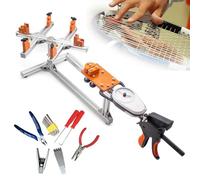 chichigo Macchina per infilare i telai della racchetta - Strumento di corda + Ausiliare per corda per racchetta, Tenditore per filo in lega di alluminio, sistema di montaggio a 6 punti