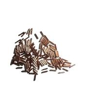 CHICHIYANG 100 piedini in rame per quadrante dell'orologio con 1 scatola granulare per saldare orologi, ottimo strumento, 0.7*1.8*0.5mm