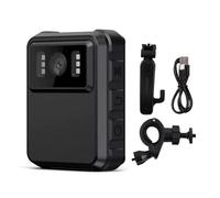 CHICHIYANG HD 2K Mini Clip Camera 130 ° Obiettivo grandangolare IR Visione notturna Loop Automatico IP65 Impermeabile Video Audio Body Recorder