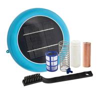 CHICHIYANG Kit ionizzatore per piscina non tossico ad energia solare con carta di prova della bottiglia della spazzola inferiore del cloro all'aperto purificatore d'acqua di nuoto