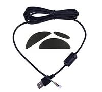 CHICHIYANG PTFE 0.8mm Spessore Piedi Del Mouse Adesivi/2.2m Mouse Cavo Set per Logitech G500 G500S Accessori