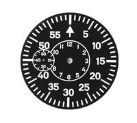 CHICHIYANG Quadrante verde luminoso 38,9 mm nero quadrante quadrante orologio piastra accessori per orologio per ETA 6498, 6 o'clock For ETA 6498