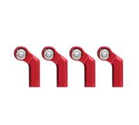 CHICIRIS 1/10 Testa a Sfera per Auto RC M4 Curvo CW 7 Mm Giunto a Sfera in Lega Set di Collegamento Stretto Materiale Premium Assemblaggio Rapido con Interfaccia Filettata per Parti di Sostituzione