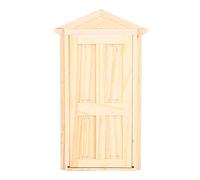 CHICIRIS 1:12 Simulazione Bambole Casa Miniature DIY Porta di Legno Ascolto Mobili