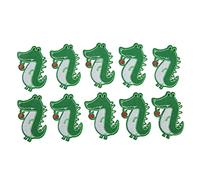 CHICIRIS 10 cerotti in ferro animale carino per il fai da te ricamato con cuscino per i vestiti per bambini e adulti in cotone verde