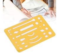 CHICIRIS 10 Pezzi di Cancellazione del Set di Scudo, Sovrano di Disegno Ingegneristico Multiuso per Artisti, Scudo in Acciaio Inossidabile Ultra-sottile e Resistente, Facili da Modificare le Linee,