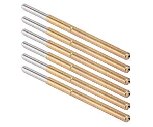 CHICIRIS 100 Sonde di Contatto per Test a Molla, Perni Pogo a Testa Tonda in Ottone e Acciaio Inossidabile, con Stantuffo Trattato Termicamente e Resistenza Alla Corrosione, per Dorate e