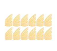CHICIRIS 12 Pezzi di Plettri per Dita, Protezioni per le Punte delle Dita per Chitarra in Materiale ABS Resistente Agli Strappi, con vestibilità Regolabile per Chitarre, Ukulele e bassi. (4L+8M)