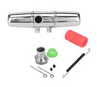 CHICIRIS 18001P Tubi del Giunto di Scarico Doppio con Upgrade in Lega di Alluminio per HPI Savage 4.6/5.9 1/8 Nitro Car