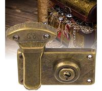 CHICIRIS 2 Pezzi di Legno con Fibbia Haspin Chiusura Antica per Scatole, Accessori per Mobili in Bronzo retrò