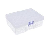 CHICIRIS 24 Contenitori per la Conservazione di Perline per Painting, Organizer Rotondi in Plastica con Coperchi e Adesivi con Codice Colore, per Lavori Artistici Fai da Te, Decorazioni