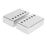 CHICIRIS 2Pcs Pickup per Chitarra elettrica Shell, Pickup Shell LP Humbucker Guitar Pickup Cover 50mm e 52mm Accessori per Strumenti Musicali(Silvier)