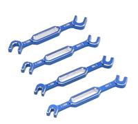 CHICIRIS 4pcs Kit di Chiave a Canna Turnbuckle RC, Set di Chiave per Riparazione di Auto in Lega di Alluminio, Ingegneria Durevole e Precisa, per Strumento Universale per Giunti a Sfera con 3,0-6,0