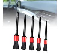 CHICIRIS 5 Spazzole per la Pulizia degli Interni dell'auto, Strumento di Dettaglio in Plastica Morbida per Gli Spazi Vuoti dei Mozzi delle Ruote delle Prese d'Aria