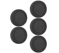 CHICIRIS 5pcs Langable Plastic -Rear -Cappellino per Lenti per M4/3 Coperchio Lente a Luce Nera, Polvere e Protezione da Impronta Digitale
