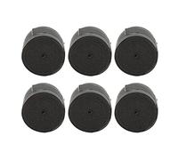 CHICIRIS 6 Pezzi Nastro Grip per Racchetta da Tennis, Antiscivolo e Super Assorbente, Materiale PU Premium, con Sensazione Confortevole, per Manubrio Moto Bici da Pesca, Badminton, (Black)