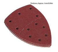 CHICIRIS 60 Fogli di Carta Vetrata per Mouse, Fogli Abrasivi con 11 Fori per Levigatrice Palmare, Grana Grossa Media Fine per Metallo Legno Gomma Pelle Plastica Pietra Vetro (40 maglie)