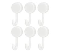 CHICIRIS 6pcs E18 Ganci Magnetici 0 a 5 Kg N52 Alte Prestazioni Potenti Ganci Magnetici per la Memoria del Garage Sospeso - Nessun Foro Richiesto