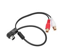 CHICIRIS Adattatore Audio ABS Cavo di Ingresso AUX Jack da 3,5 Mm a Femmina Twin Phono 1 Metro Plug and Play per unità Principale Autoradio per Lettore Ai NET 9887 105 117 9855