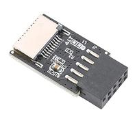 CHICIRIS Adattatore da USB 2.0 a Tipo E in Plastica Durevole per Scheda di Espansione E Chassis della Scheda Madre, USB 2.0 da 9 Pin Femmina a Tipo E