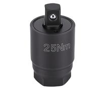 CHICIRIS Adattatore di Coppia, Rivestimento Nero in Acciaio Trattato Termicamente Ad Alta Resistenza, Adattatore da Cricchetto a Chiave di Torsione da 3/8 Pollici per Riparazioni (Suppongo)