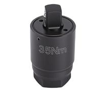 CHICIRIS Adattatore di Coppia, Rivestimento Nero in Acciaio Trattato Termicamente Ad Alta Resistenza, Adattatore da Cricchetto a Chiave di Torsione da 3/8 Pollici per Riparazioni (Akhnem)