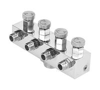 CHICIRIS Adattatore Multifunzione per Aerografo con Splitter per Tubo Dell'aria in Alluminio di Alta qualità per Pompa D'aria Argento T1-6 per Artisti e Hobbisti (alluminio)