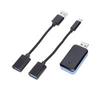 CHICIRIS Adattatore per Auto Wireless con WiFi Dual Band Stabile, Tecnologia Avanzata per il Gioco in Auto e L'auto, Dongle Plug and Play