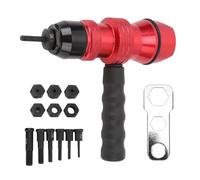 CHICIRIS Adattatore per dadi rivettati, set di adattatori per trapano portatile ed efficiente, in lega di alluminio ad alta resistenza, per l'installazione di lamiere metalliche, biciclette, auto,