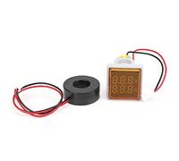 CHICIRIS Affidabile AD16-22FVA 2IN 1 Voltmetro Amperage Tensione Misuratore di Potenza per i Valori di Monitoraggio (YELLOW)