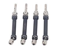 CHICIRIS Albero Motore in Acciaio 4 Pezzi, Regolabile Antiruggine Resistente All'usura per Prestazioni Elevate, con Ampia Gamma di Movimento Regolare, per Auto RC Slash 1 10 e Huan Qi 727