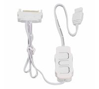 CHICIRIS Alimentatore Controller ARGB da 5 V a 3 Pin per un Facile Controllo 'illuminazione di Ventole e Strisce PC ARGB (WHITE)