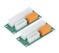 CHICIRIS Alimentatore Duale, Compatibile con 4Pin e 24Pin | Migliora l\'alimentazione, Supporta più dispositivi, Materiale PC durevole, Installazione semplice