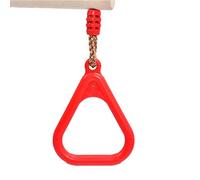 CHICIRIS Altalena in Legno per Bambini con Anelli, Set Ginnico per Gioco | Corde Regolabili 1,2-1,9 M, Asta in Legno 45 Cm, Carico Max 160 Kg, Installazione Facile con fibbie.