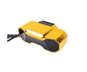 CHICIRIS Altoparlante Bluetooth per Moto, Stereo di Potenza Digitale Impermeabile 2x10 W con Lettore MP3 USB, per Paraurti Manubrio su Scooter Cruiser 12V