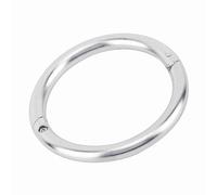 CHICIRIS Anello per Naso di in Acciaio Inossidabile, con Bloccaggio Automatico, Antiruggine, Strumento per L'allevamento del Bestiame con Superficie Liscia e Priva di (M)