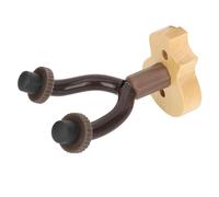 CHICIRIS Appendiabiti per Ukulele, Supporto da Parete in Legno Massello di Mogano con Ganci a Forma di U per Ukulele Mandolino Banjo, Mostra di Negozi di Musica per Studio Domestico (Colore del legno)